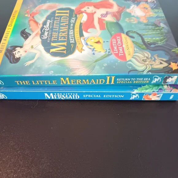 DISNEY THE LITTLE MERMAID AND LITTLE MERMAID II DVD - Picture 6 of 9